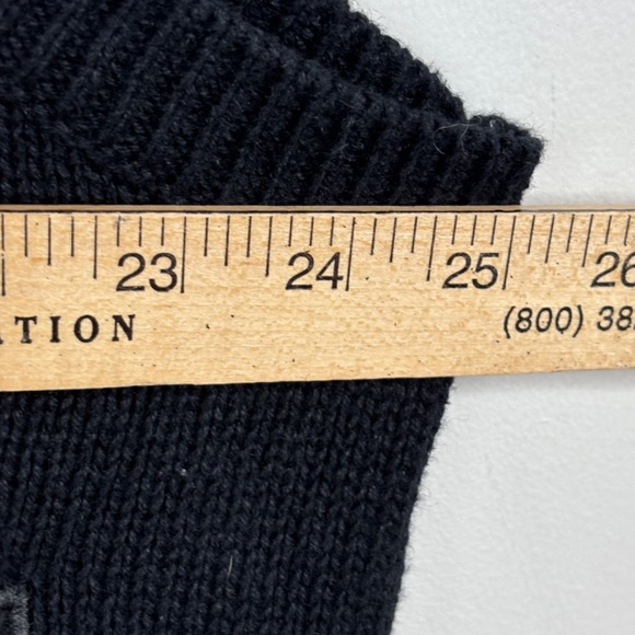 Basic Editions Christmas Sweater Vest 2x Button Down Cat Embroidery Beaded Ugly - Picture 9 of 10